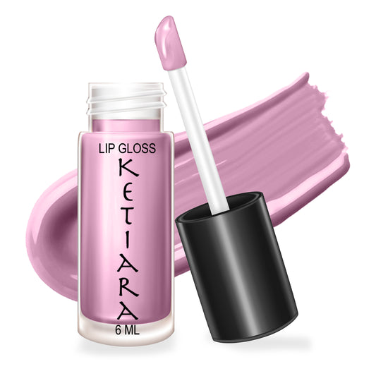 Peach Big Brush Wand Moisturizing and  Hydrating Non-sticky Premium Mild Tinting Lip Gloss Infused With Hyaluronic Acid