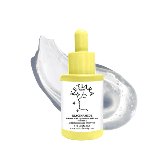 Nourishing Niacinamide Lightweight Water-Based Serum for Face | Infused with Hyaluronic Acid & Vitamin E | 1oz