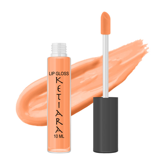 Atomic Tangerine Hydrating And Moisturizing Non-sticky Premium Mild Tinting Lip Gloss Infused With Hyaluronic Acid