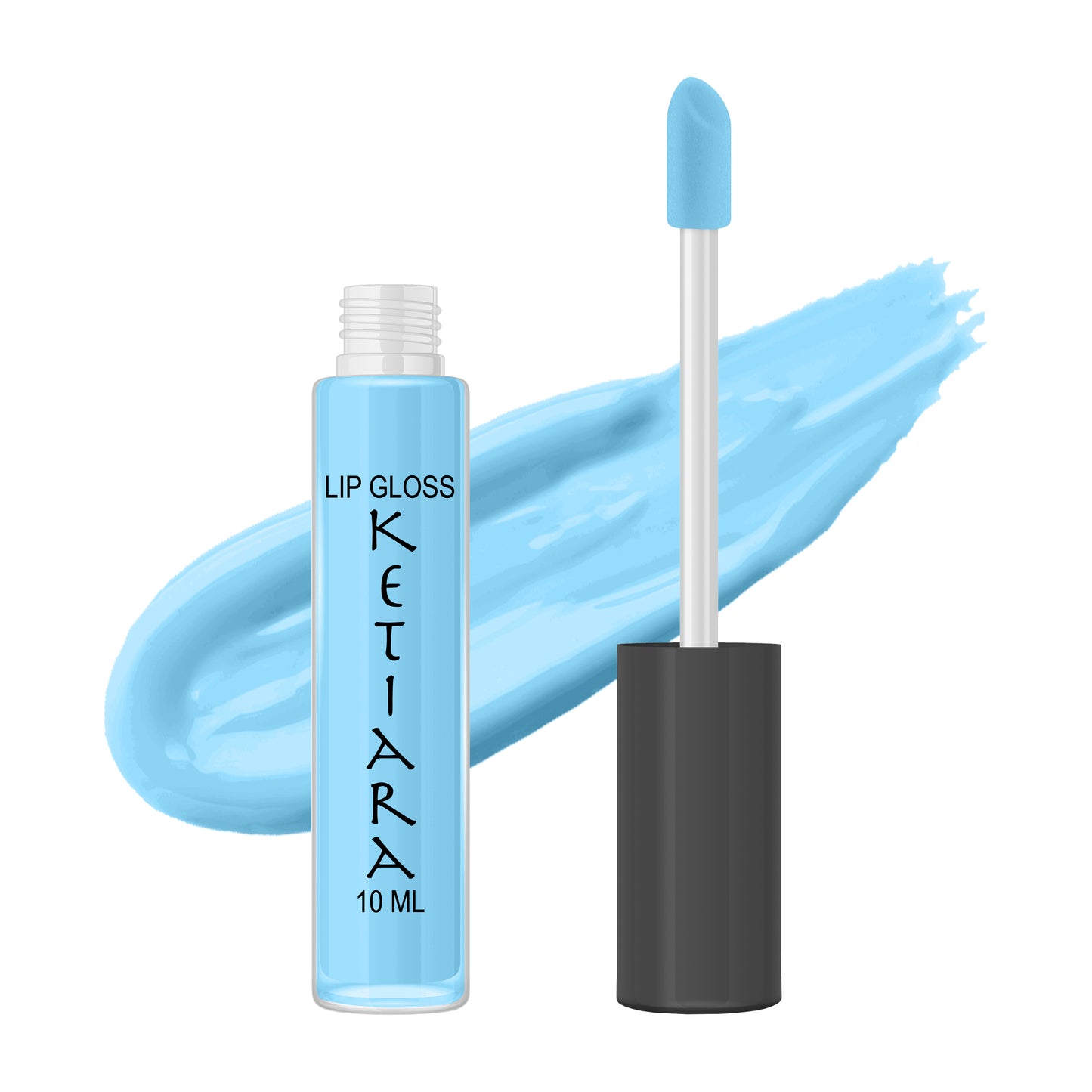 Baby Blue Hydrating And Moisturizing Non-sticky Premium Mild Tinting Lip Gloss Infused With Hyaluronic Acid