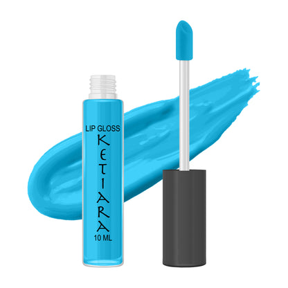 Bright Cerulean Hydrating And Moisturizing Non-sticky Premium Mild Tinting Lip Gloss Infused With Hyaluronic Acid