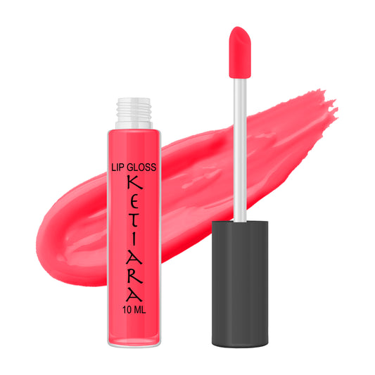 Bright Red Hydrating And Moisturizing Non-sticky Premium Mild Tinting Lip Gloss Infused With Hyaluronic Acid