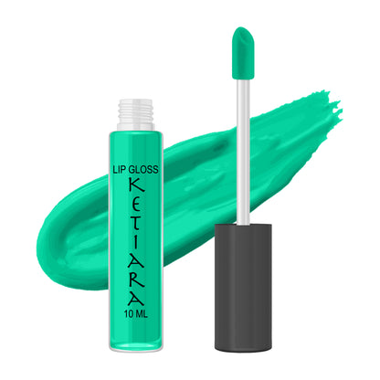 Caribbean Green Hydrating And Moisturizing Non-sticky Premium Mild Tinting Lip Gloss Infused With Hyaluronic Acid