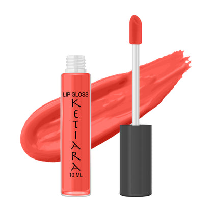 Carmine Pink Hydrating And Moisturizing Non-sticky Premium Mild Tinting Lip Gloss Infused With Hyaluronic Acid