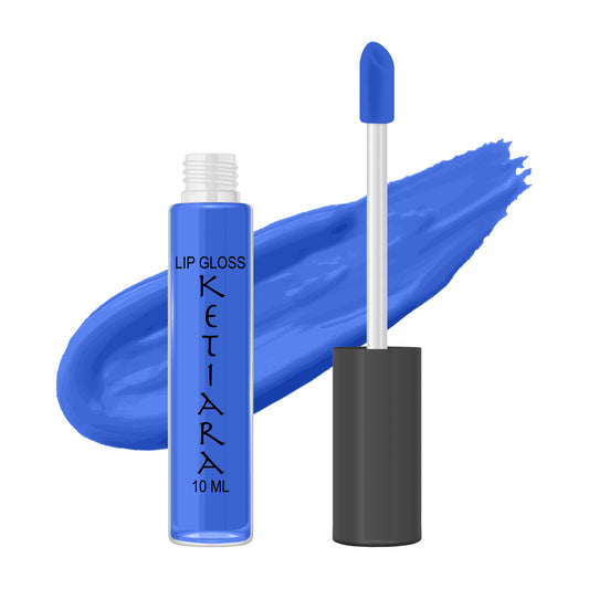 Cerulean Blue Hydrating And Moisturizing Non-sticky Premium Mild Tinting Lip Gloss Infused With Hyaluronic Acid