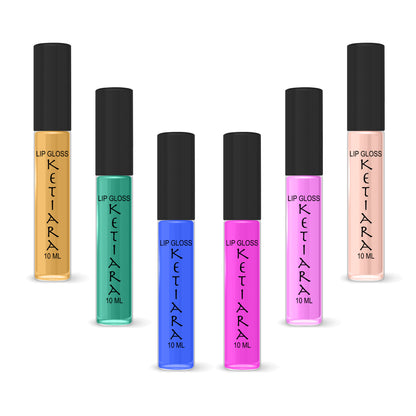 Disco Dance Floor Hydrating And Moisturizing Non-sticky Premium Mild Tinting Lip Gloss Infused With Hyaluronic Acid | Pack Of 6