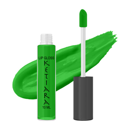 Grass Green Hydrating And Moisturizing Non-sticky Premium Mild Tinting Lip Gloss Infused With Hyaluronic Acid