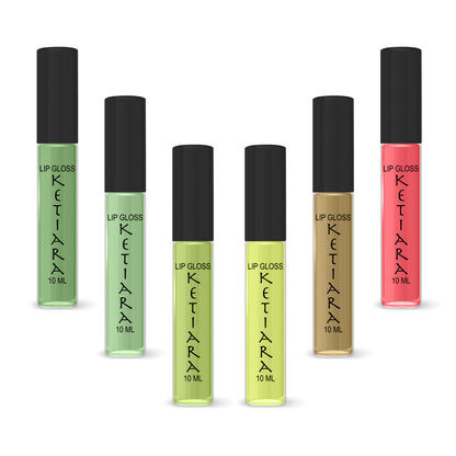Passionfruit Hydrating And Moisturizing Non-sticky Premium Mild Tinting Lip Gloss Infused With Hyaluronic Acid | Pack Of 6