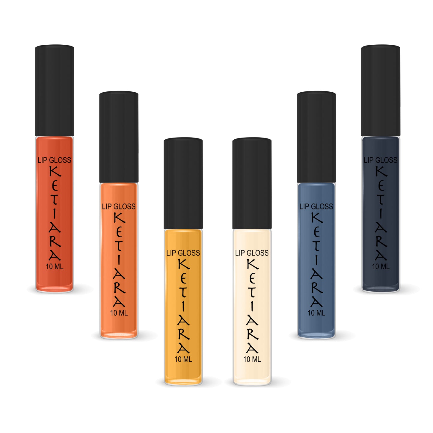 Tangerine Daydream Hydrating And Moisturizing Non-sticky Premium Mild Tinting Lip Gloss Infused With Hyaluronic Acid | Pack Of 6