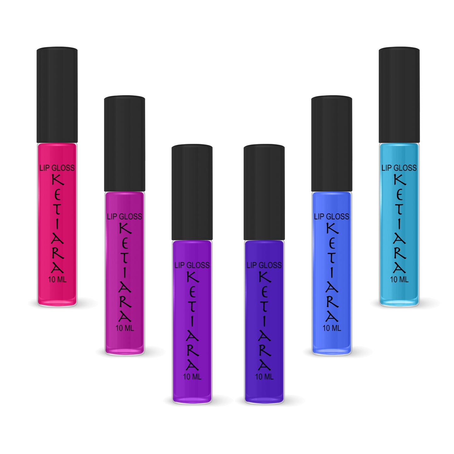 Technicolor Hydrating And Moisturizing Non-sticky Premium Mild Tinting Lip Gloss Infused With Hyaluronic Acid | Pack Of 6