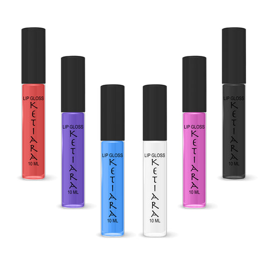 Video Game Hydrating And Moisturizing Non-sticky Premium Mild Tinting Lip Gloss Infused With Hyaluronic Acid | Pack Of 6