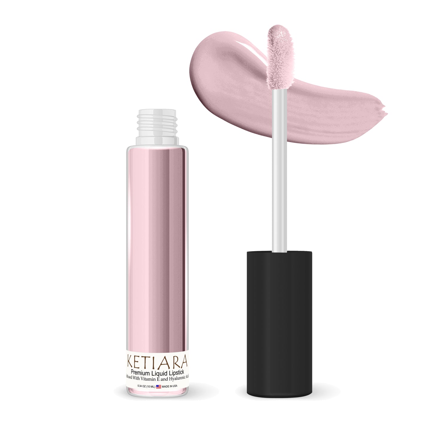 Ketiara Premium Full Coverage Bubble Gum Liquid Lipstick Infused With Hyaluronic Acid, 10 ml