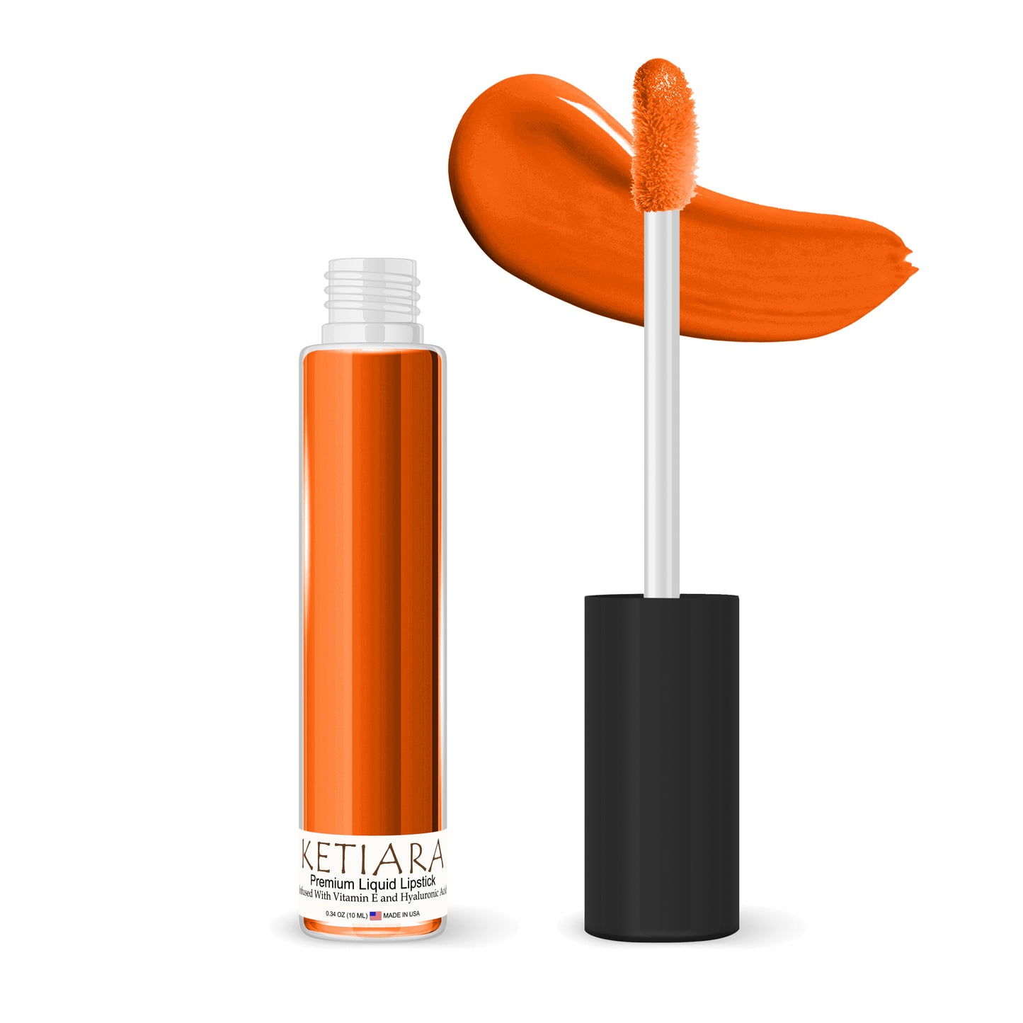 Ketiara Premium Full Coverage Creamsicle Liquid Lipstick Infused With Hyaluronic Acid, 10 ml