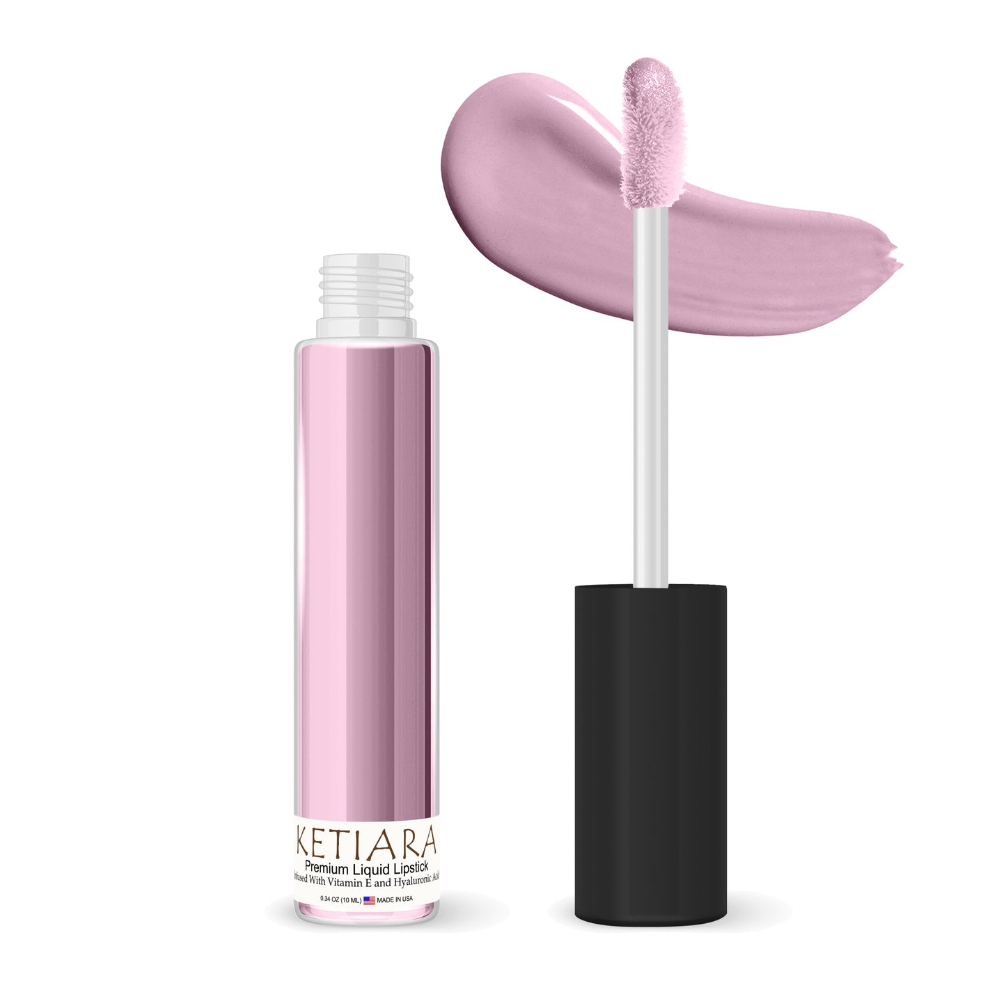Ketiara Premium Full Coverage Neopolitan Liquid Lipstick Infused With Hyaluronic Acid, 10 ml