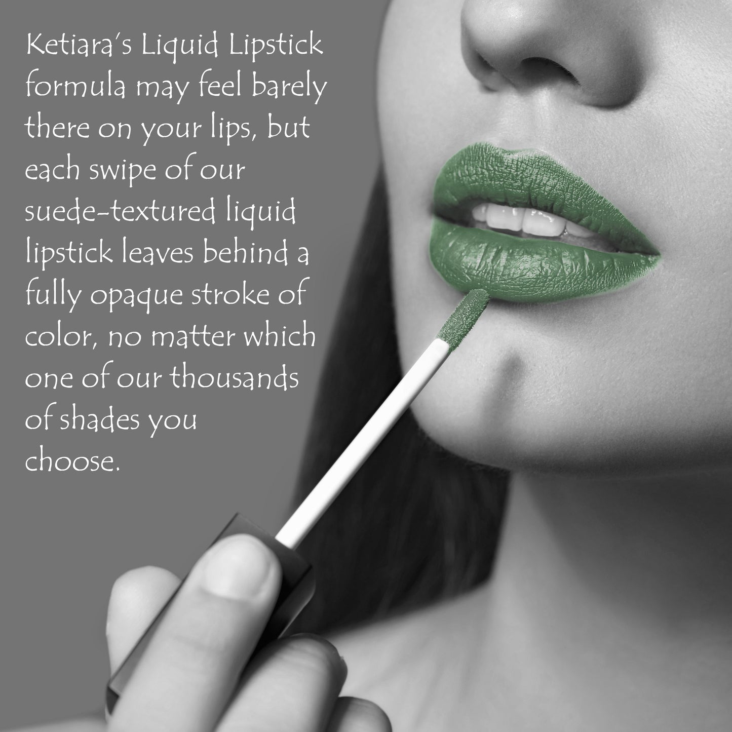 Ketiara Premium Full Coverage Big Brush Earth Liquid Lipstick Infused With Hyaluronic Acid, 6 ml