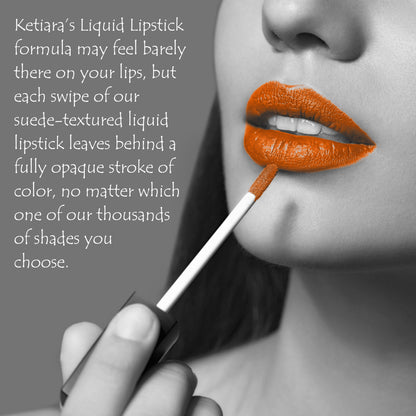 Ketiara Premium Full Coverage Creamsicle Liquid Lipstick Infused With Hyaluronic Acid, 6 ml
