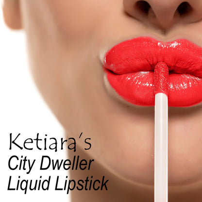 Ketiara Premium Full Coverage City Dweller Liquid Lipstick Infused With Hyaluronic Acid, 10 ml