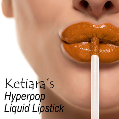 Ketiara Premium Full Coverage Big Brush Hyperpop Liquid Lipstick Infused With Hyaluronic Acid, 6 ml