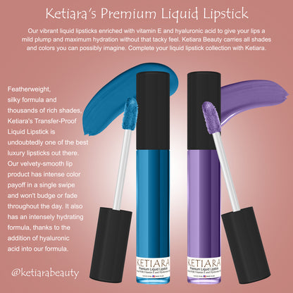 Ketiara Premium Full Coverage Bikini Bottom Liquid Lipstick Infused With Hyaluronic Acid, 10 ml