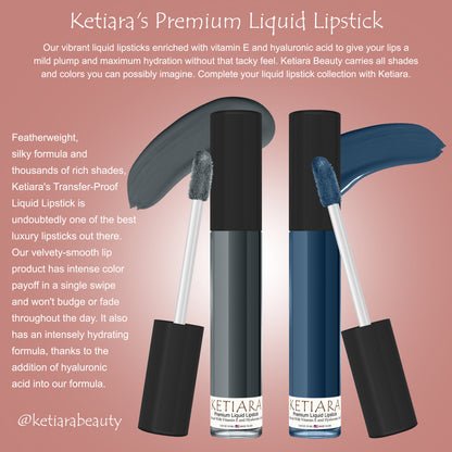 Ketiara Premium Full Coverage At The Circus Liquid Lipstick Infused With Hyaluronic Acid, 10 ml