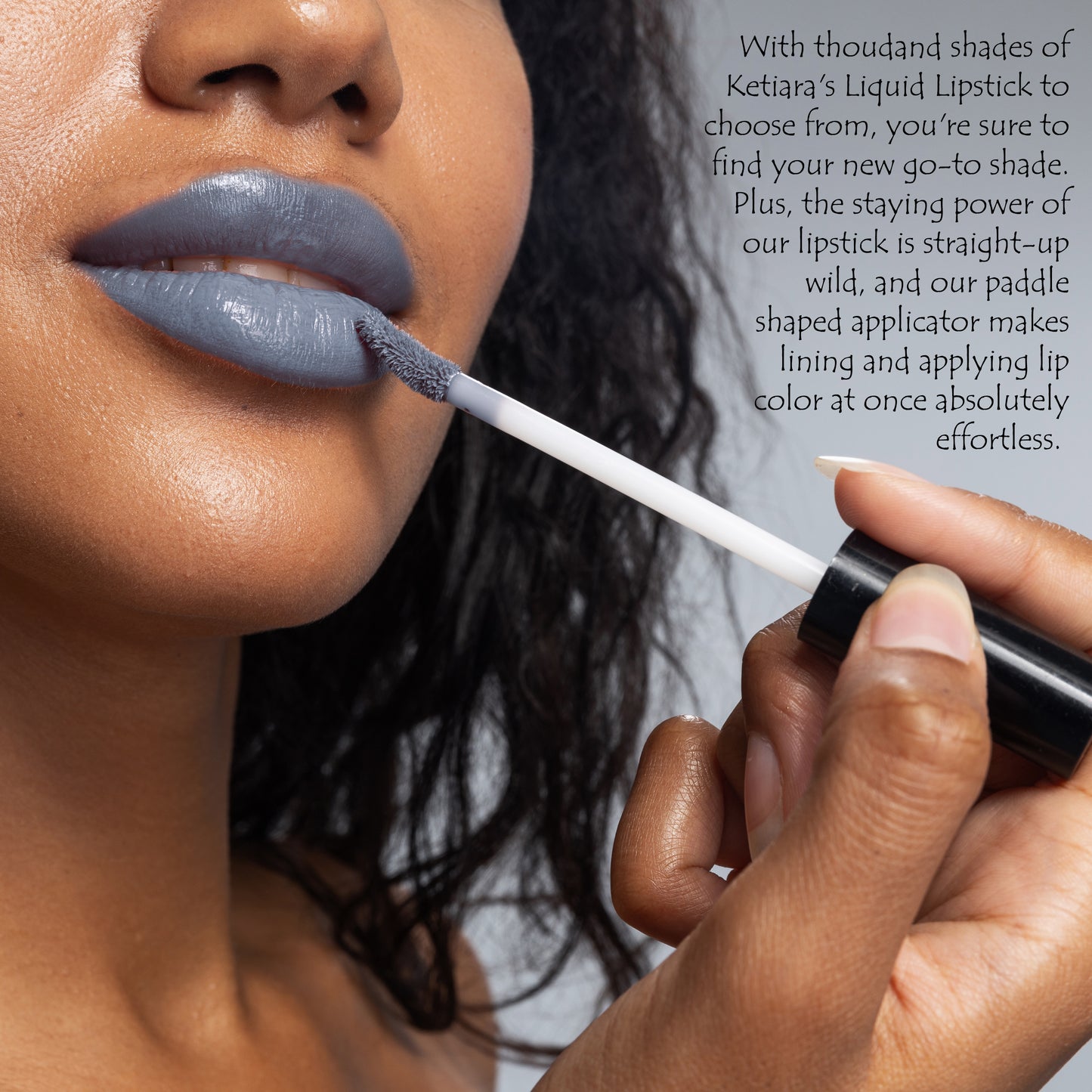 Ketiara Premium Full Coverage Denim Liquid Lipstick Infused With Hyaluronic Acid, 6 ml