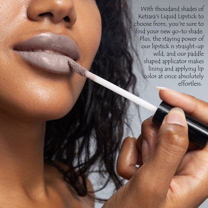 Ketiara Premium Full Coverage Big Brush Cold Brew Liquid Lipstick Infused With Hyaluronic Acid, 6 ml
