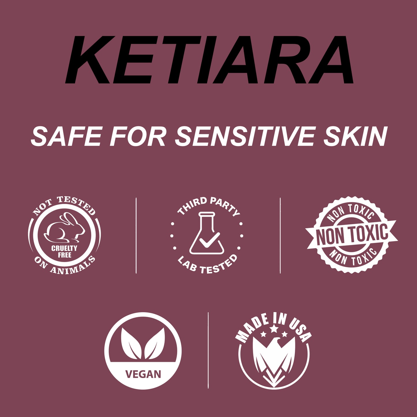 Ketiara Premium Full Coverage Amethyst Liquid Lipstick Infused With Hyaluronic Acid, 10 ml