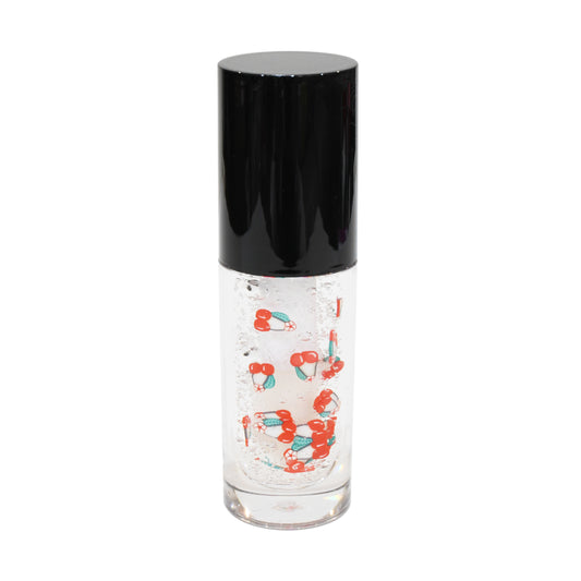 Cherry Flavor Big Brush Wand Hydrating Non-sticky Premium Clear Lip Gloss Infused With Hyaluronic Acid