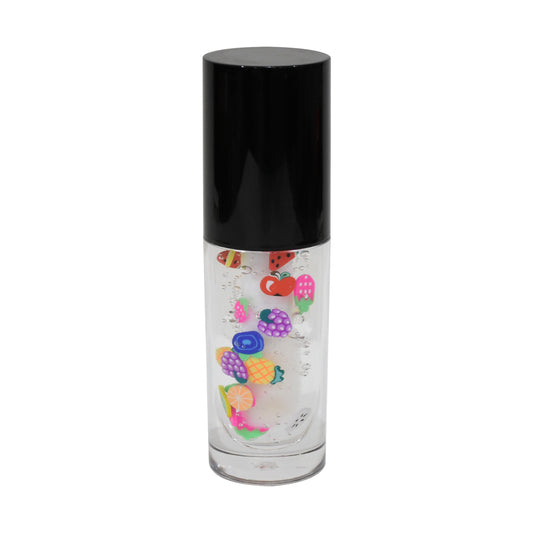 Fruit Punch Flavor Big Brush Wand Hydrating Non-sticky Premium Clear Lip Gloss Infused With Hyaluronic Acid