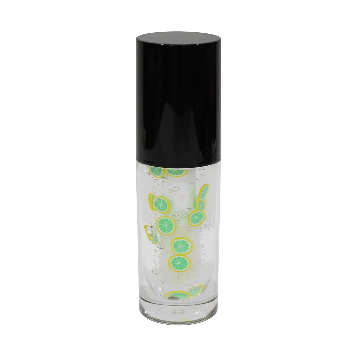 Lime Flavor Big Brush Wand Hydrating Non-sticky Premium Clear Lip Gloss Infused With Hyaluronic Acid