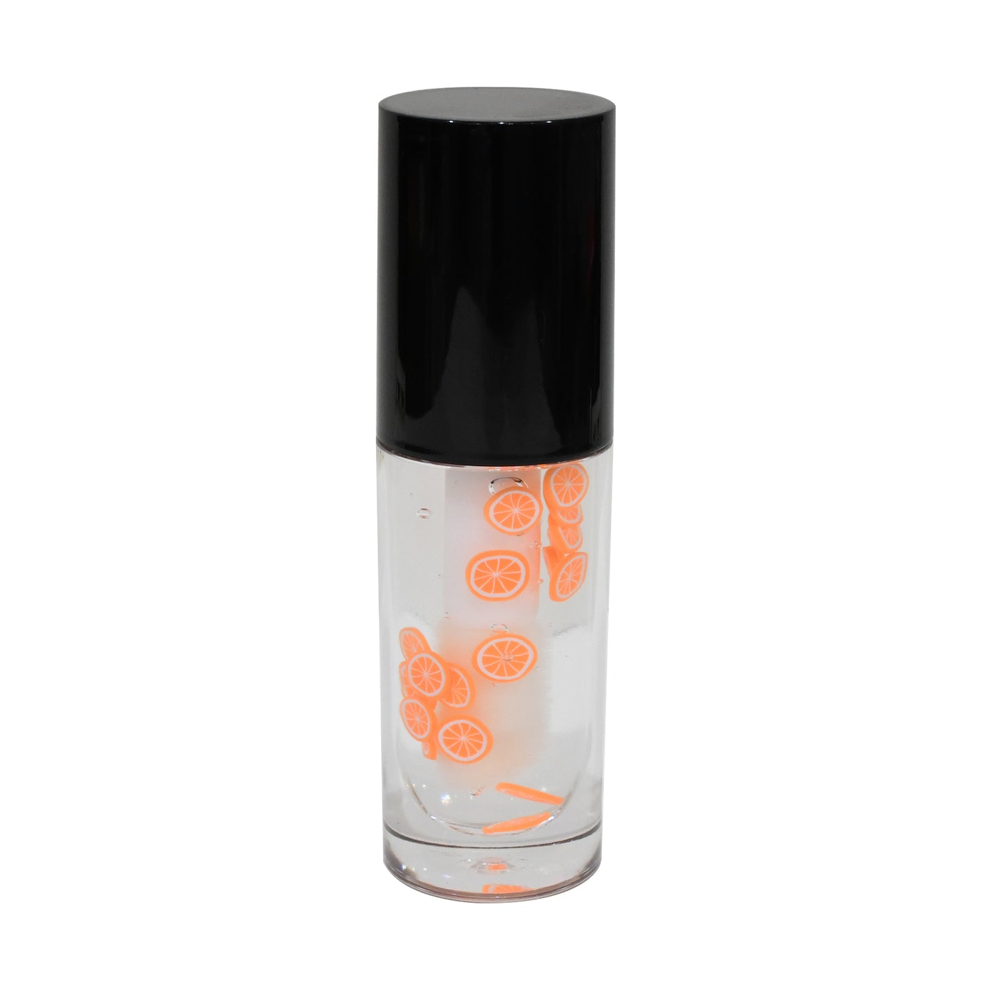 Orange Flavor Big Brush Wand Hydrating Non-sticky Premium Clear Lip Gloss Infused With Hyaluronic Acid