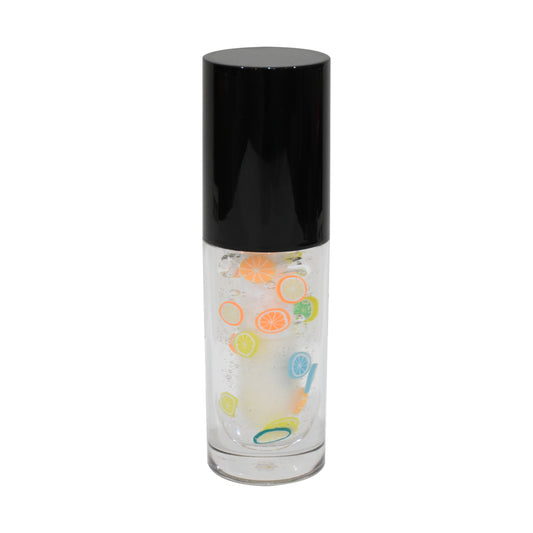 Tutti Fruitti Flavor Big Brush Wand Hydrating Non-sticky Premium Clear Lip Gloss Infused With Hyaluronic Acid