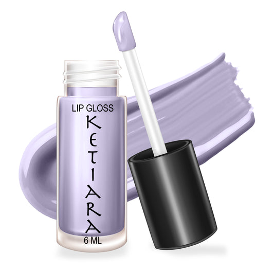 Lavender Big Brush Wand Moisturizing and  Hydrating Non-sticky Premium Mild Tinting Lip Gloss Infused With Hyaluronic Acid