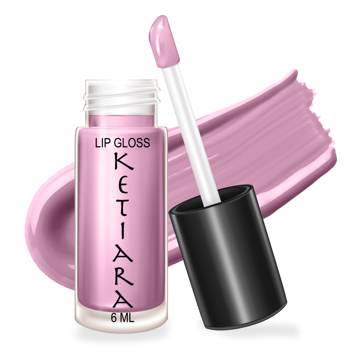 Puce Big Brush Wand Moisturizing and  Hydrating Non-sticky Premium Mild Tinting Lip Gloss Infused With Hyaluronic Acid