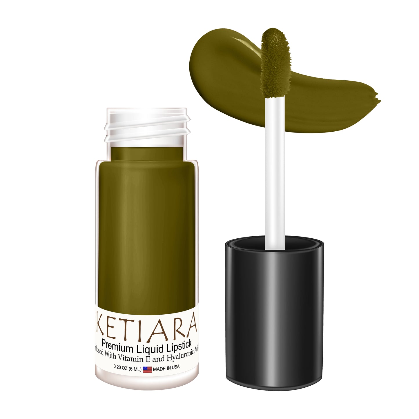 Ketiara Premium Full Coverage Big Brush Garden Gnomes Liquid Lipstick Infused With Hyaluronic Acid, 6 ml