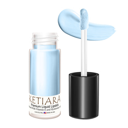 Ketiara Premium Full Coverage Big Brush Ocean Eyes Liquid Lipstick Infused With Hyaluronic Acid, 6 ml