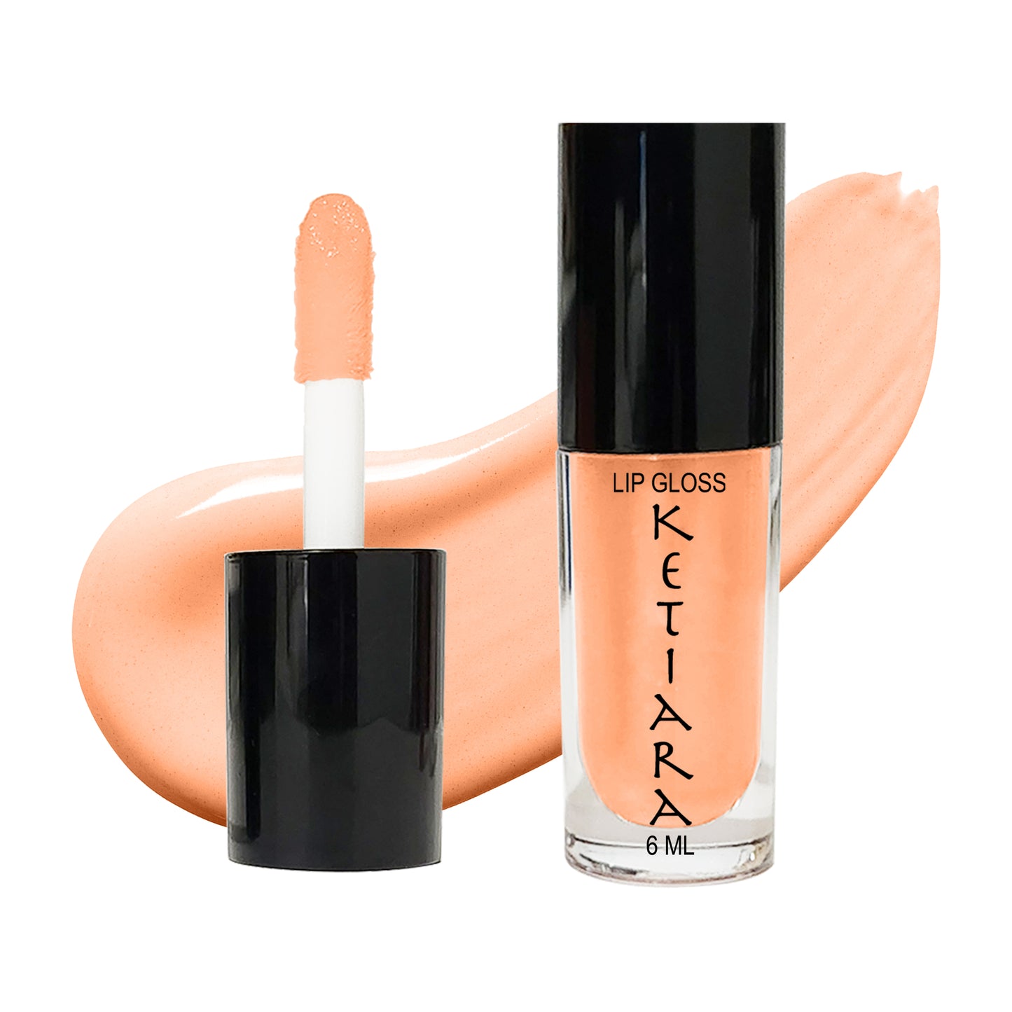 Pastel Paradise Big Brush Wand Hydrating Non-sticky Premium Mild Tinting Lip Gloss Infused With Hyaluronic Acid