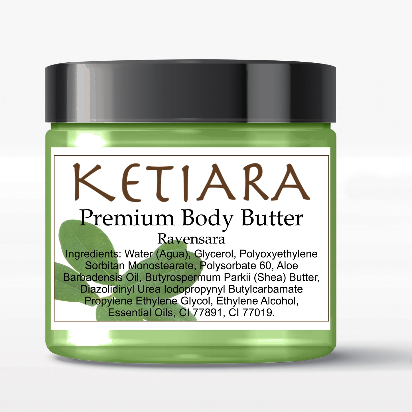 Ravensara Scented Shea Body Butter Infused with Aloe Vera and Hyaluronic Acid, 120 ml