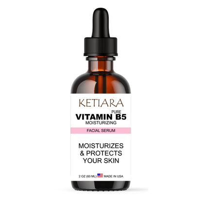 Ketiara Pure Vitamin B5 (Panthenol) Serum For Face - Calming And Moisturizing Face Serum, Skin Protectant Properties