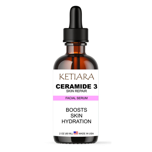 Ketiara Ceramide 3 Face Serum – Deep Moisturizing Serum, Skin Healing Treatment Moisturizer, Prevents Dryness, Hyperpigmentation & Wrinkles, 2 Fl Oz