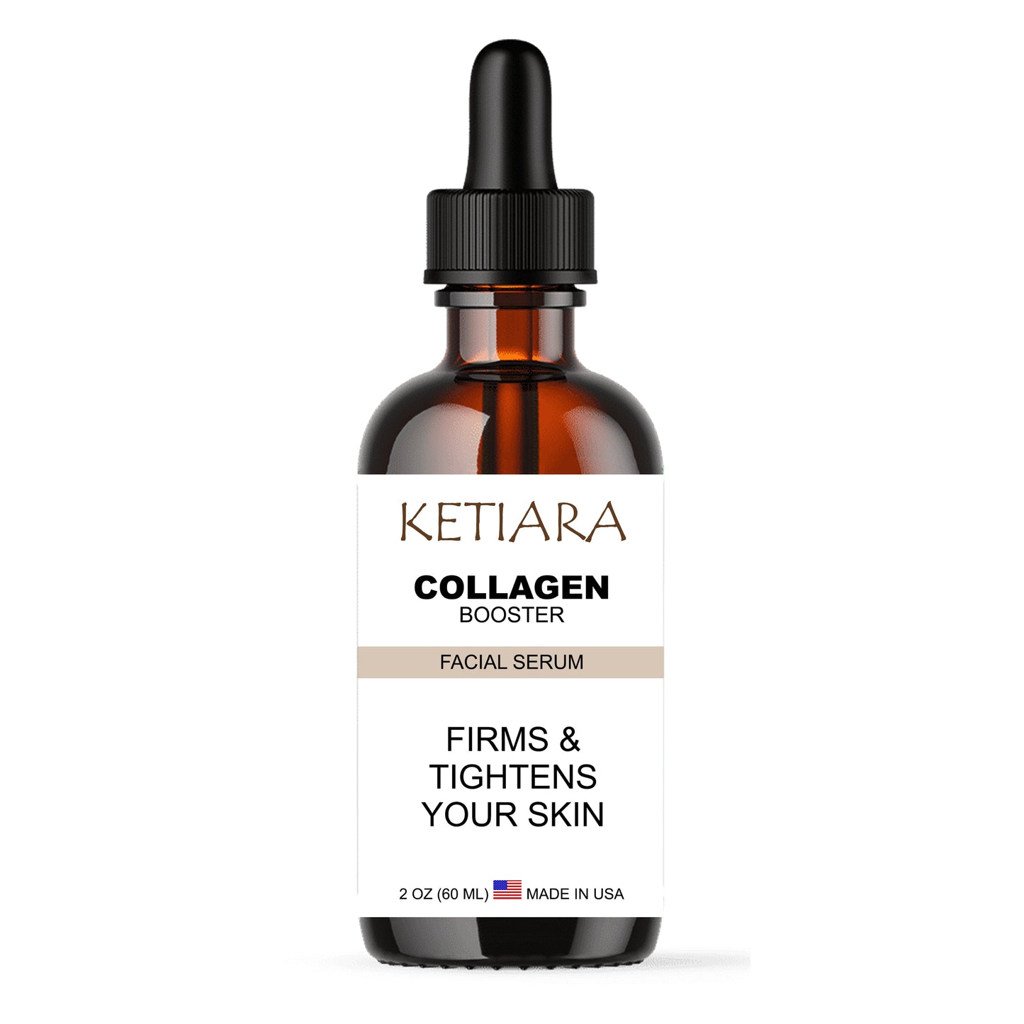Ketiara Collagen Peptides Face Serum Skin Strengthening Serum, Skin Firming and Tightening, and Imroves Skin Elasticity