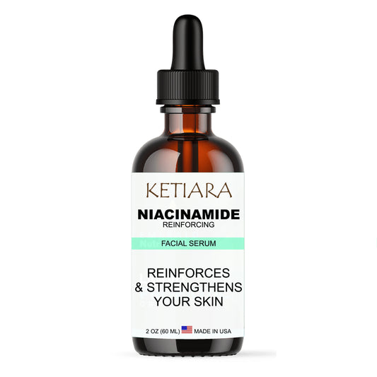 Ketiara Niacinamide Face Serum Brightening Serum for Acne Pore Minimizer and Dark Spot Remover, 2 Fl Oz