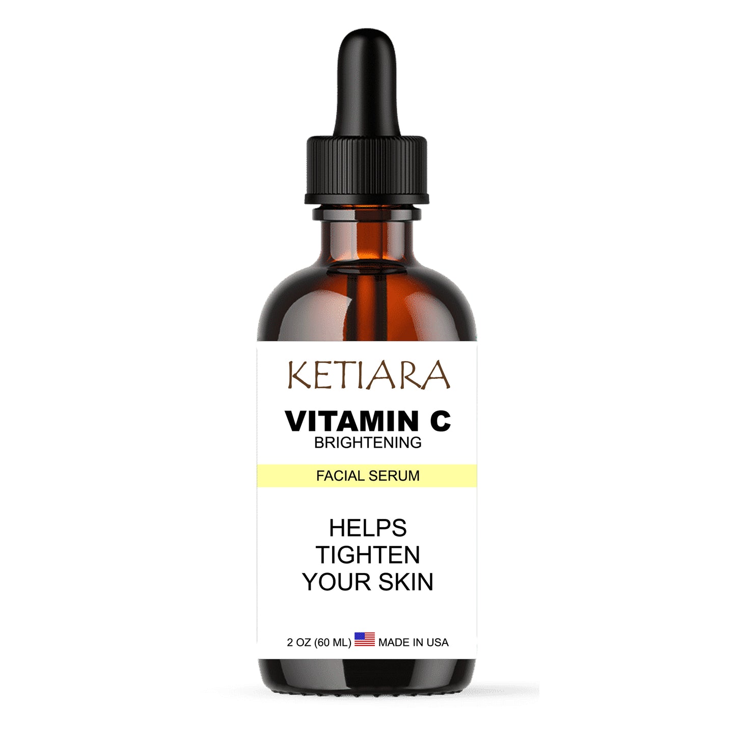 Ketiara Vitamin C Face Serum Brightening Serum for Dark Spots, Uneven Skin Tone, Dryness, Hyperpigmentation & Wrinkles