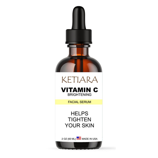 Ketiara Vitamin C Face Serum – Brightening Serum for Dark Spots, Uneven Skin Tone, Dryness, Hyperpigmentation & Wrinkles, 2 Fl Oz