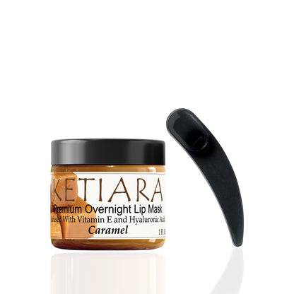 Ketiara Caramel Nourishing and Hydrating Lip Sleeping Mask with Vitamin C, Hyaluronic Acid and More