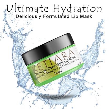 Ketiara Lime Nourishing and Hydrating Lip Sleeping Mask with Vitamin C, Hyaluronic Acid and More