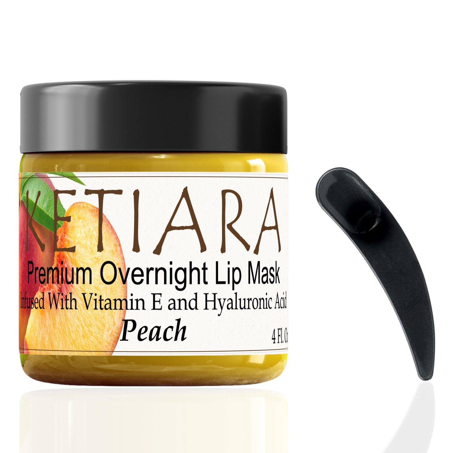 Ketiara Peach Nourishing and Hydrating Lip Sleeping Mask with Vitamin C, Hyaluronic Acid and More