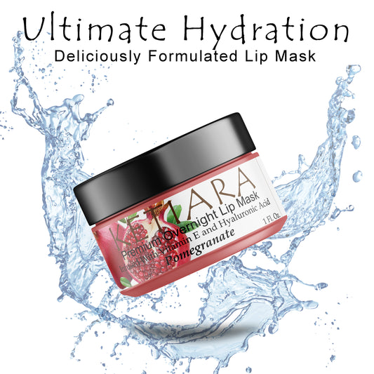 Ketiara Pomegranate Nourishing and Hydrating Lip Sleeping Mask with Vitamin C, Hyaluronic Acid and More