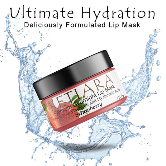 Ketiara Strawberry Nourishing and Hydrating Lip Sleeping Mask with Vitamin C, Hyaluronic Acid and More