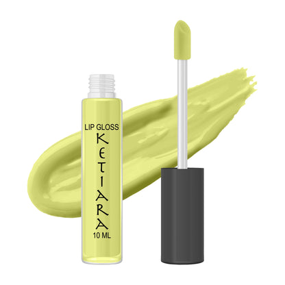 Green Yellow Crayon Hydrating And Moisturizing Non-sticky Premium Mild Tinting Lip Gloss Infused With Hyaluronic Acid